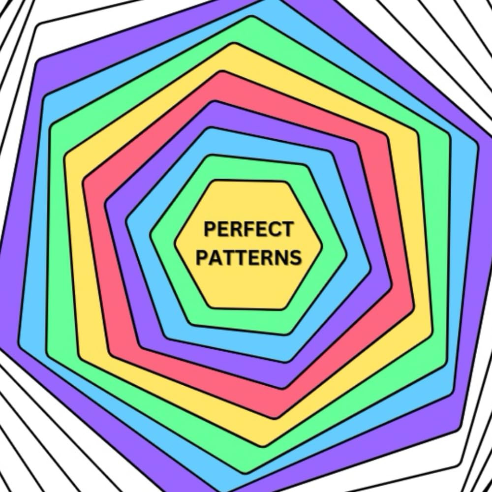 Perfect Patterns: Relaxing colouring book; 50 geometric designs for stress relief