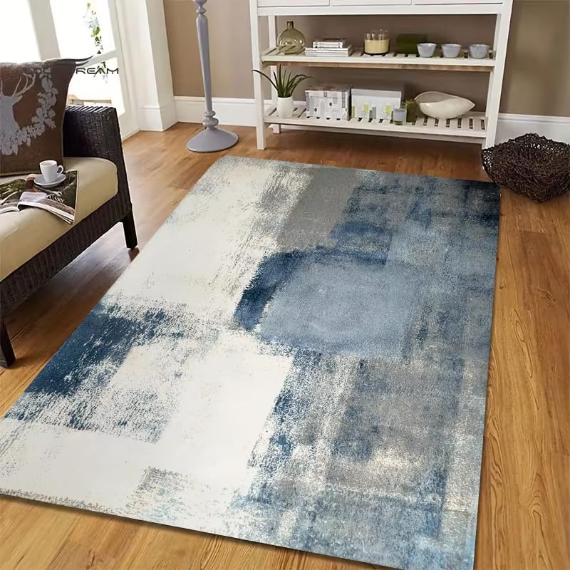 Tapis imprimé abstrait lavable antidérapant 60x120 cm chambre