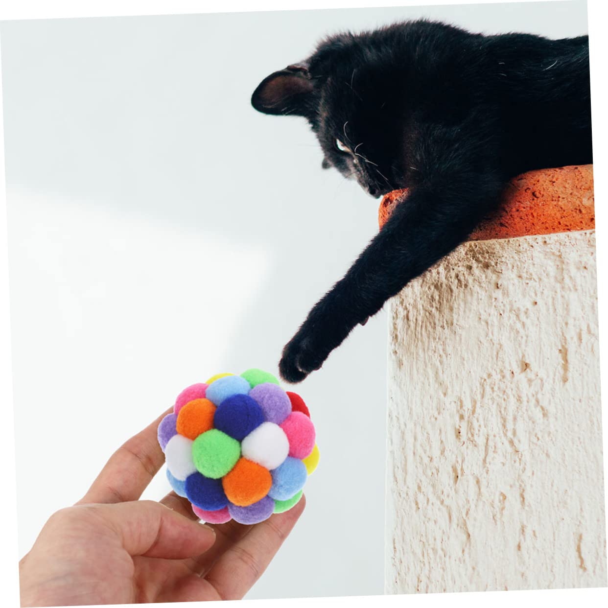 UPKOCH 4pièces Balles Interactives pour Chat Et Chaton avec Clochette pour Jeu Et Entraînement Satisfont Instinct De Griffage