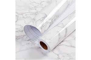 Marble Paper Granite Gray/White Roll Kitchen Countertop Cover