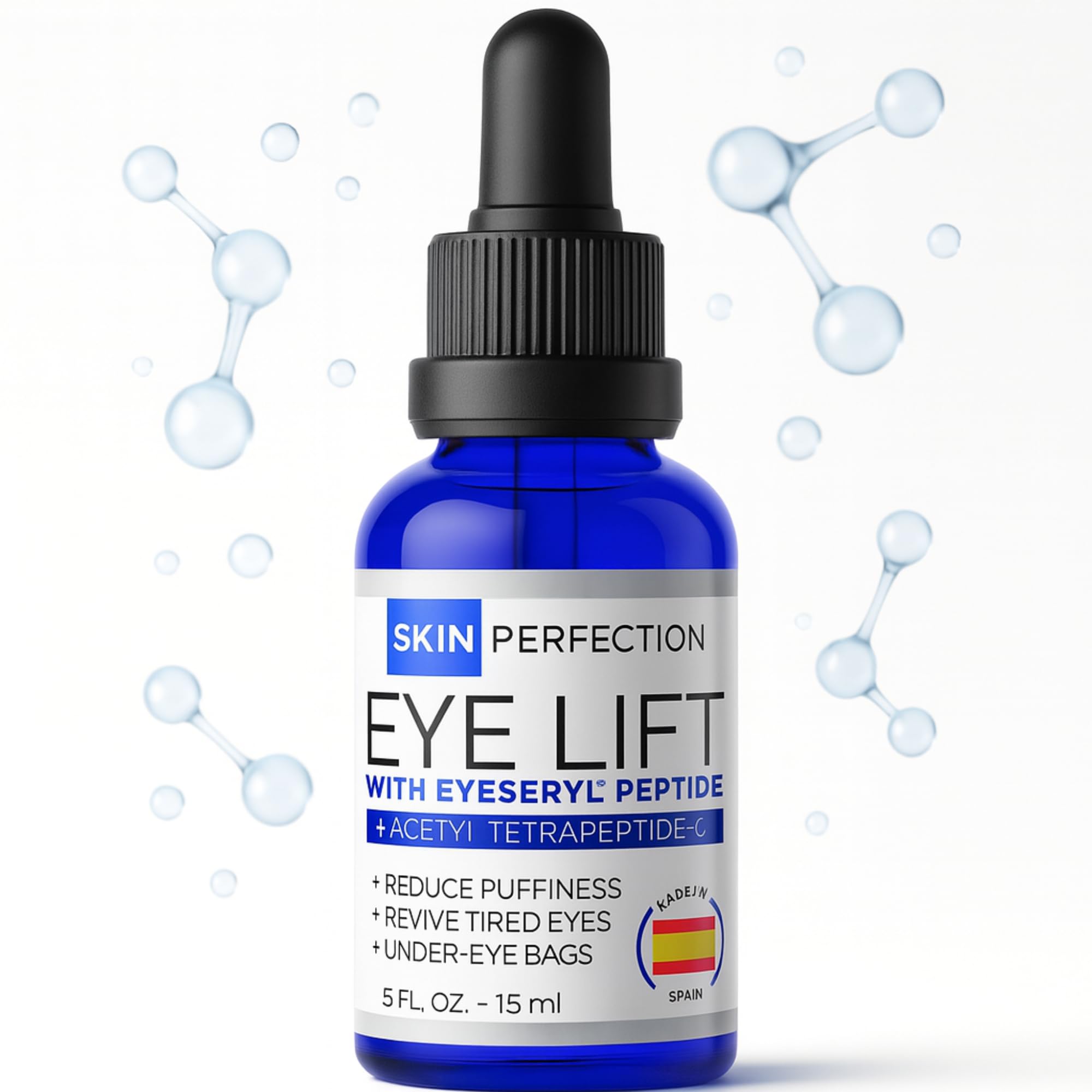 Skin Perfection Eyeseryl Anti-Aging Serum Booster for Puffy Eye Bags | Reduce Puffiness | Tighten and Firm Under-Eye Slackness | Make Any Eye Cream More Effective | Acetyl Tetrapeptide-5