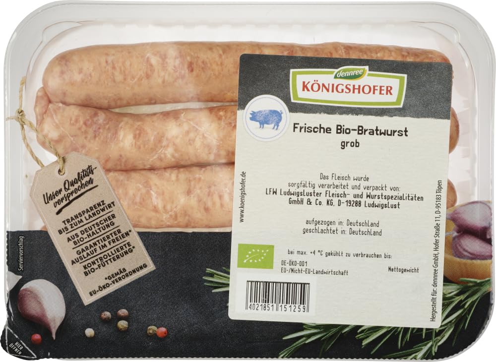 Frische Bratwurst grob 18 x 250 g