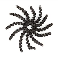 Vista 7 de Jamaican Bounce - Paquete de 8 extensiones de cabello rizado con ganchillo corto (8 pulgadas, paquete de 8, 4#)