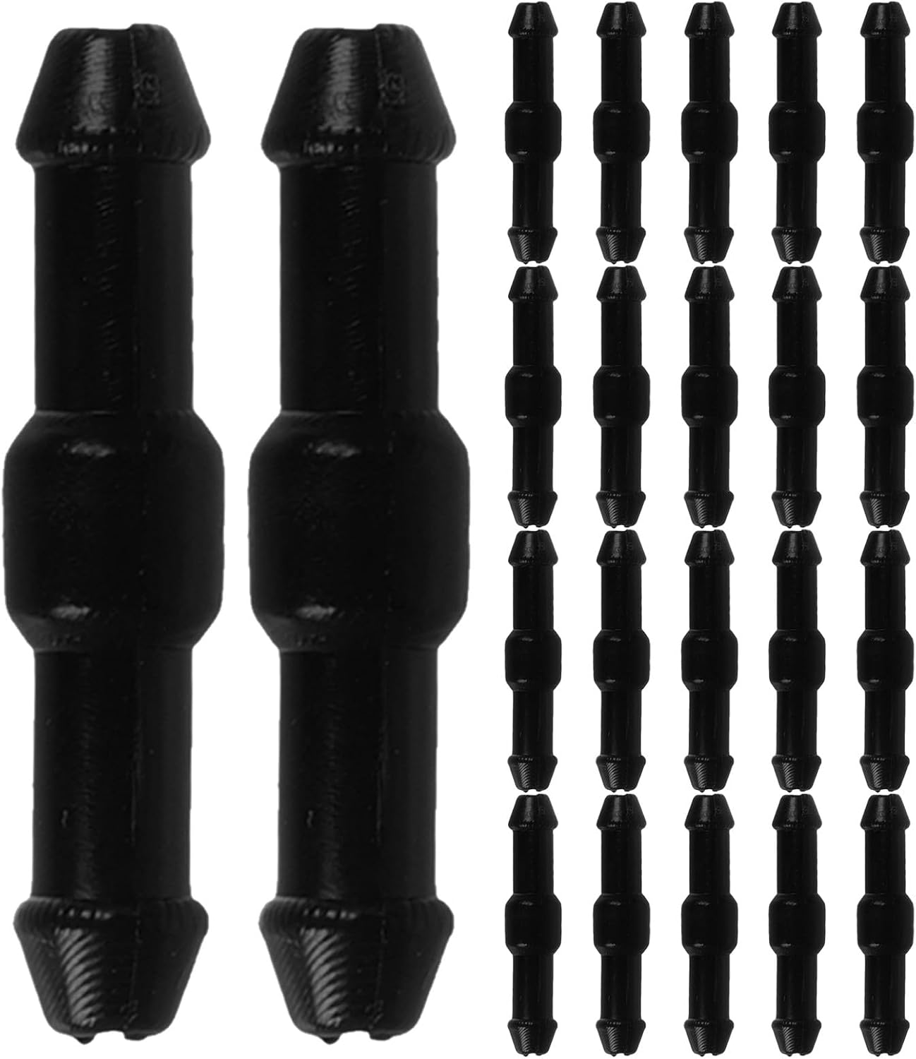 200pcs Windshield Washer Hose Connectors, Windshield Washer Pipe Adapter, 2-Way I-Type Wiper Tubing Adapters for Car Wiper Fluid Washing Nozzles