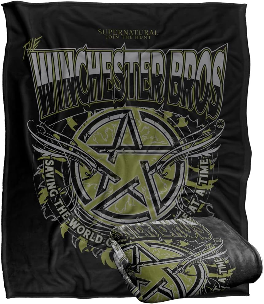 Supernatural Blanket, 60"x80" Winchester Bros Silky Touch Super Soft Throw Blanket