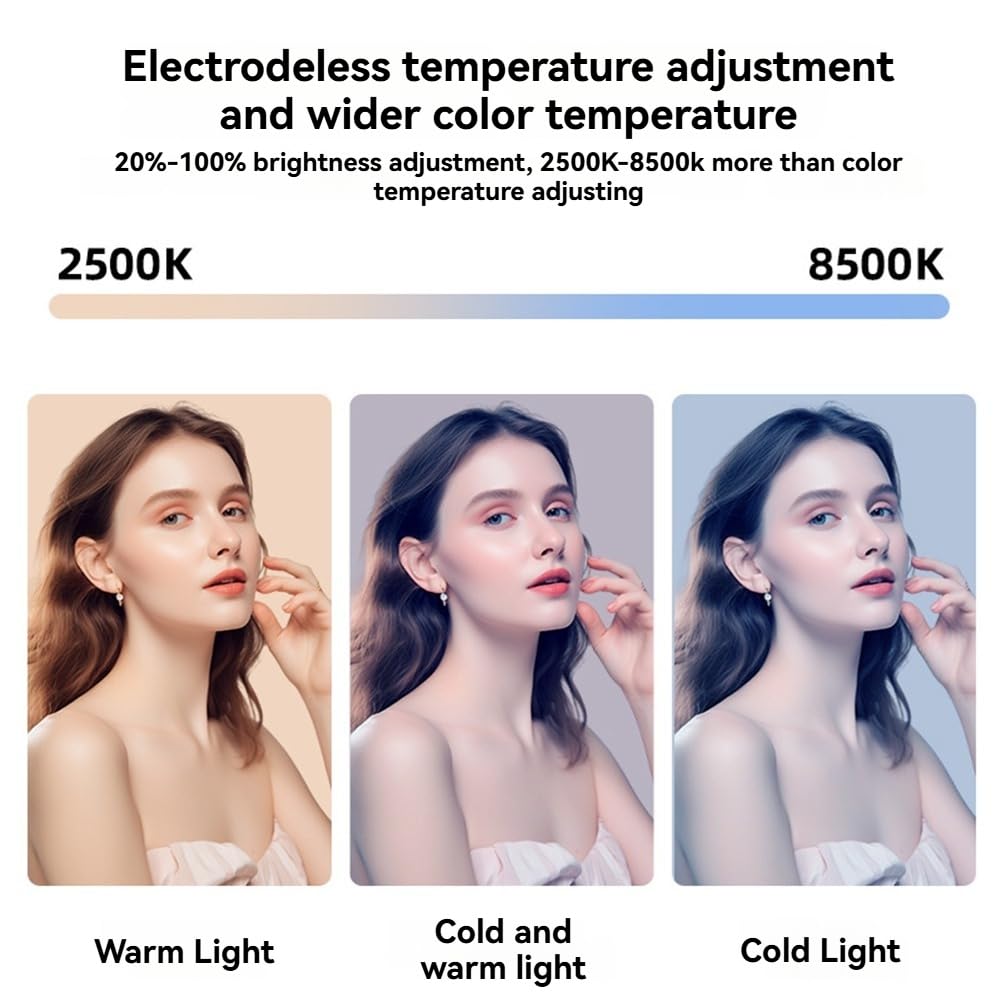 A LED Portatile Ricaricabile A Mano per la Luce di Riempimento, Ideale per la Trasmissione Live su Cellulare e la Fotografia da Tavolo.