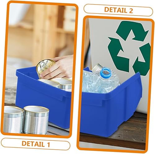 Miniatura 9 de NUOBESTY Contenedores de almacenamiento apilables Organizador de piezas 8pcs Abs Organizador de oficina antiestático Almacenamiento de