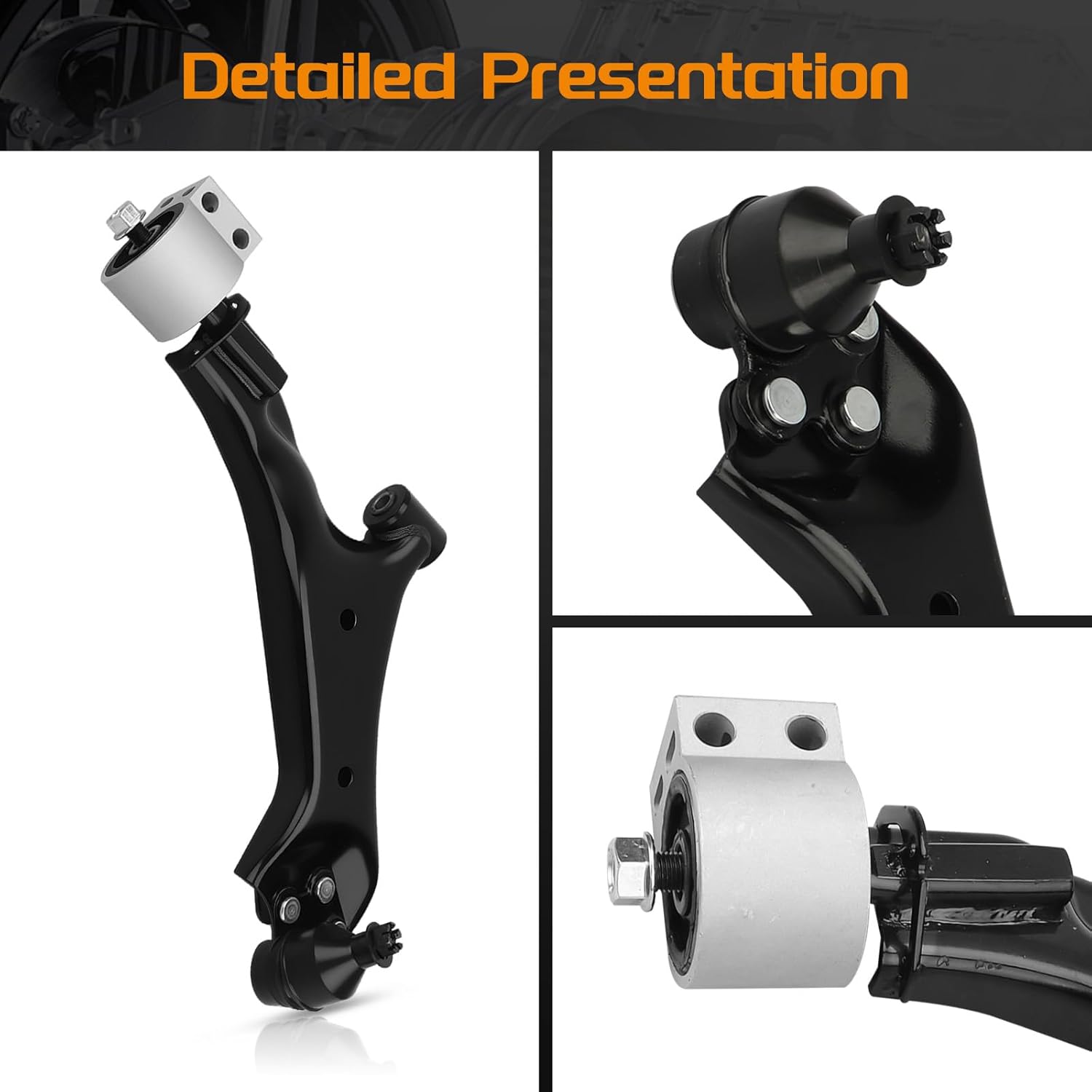 Front Left & Right Lower Control Arm Compatible with 2010-2017 Chevrolet Equinox GMC Terrain