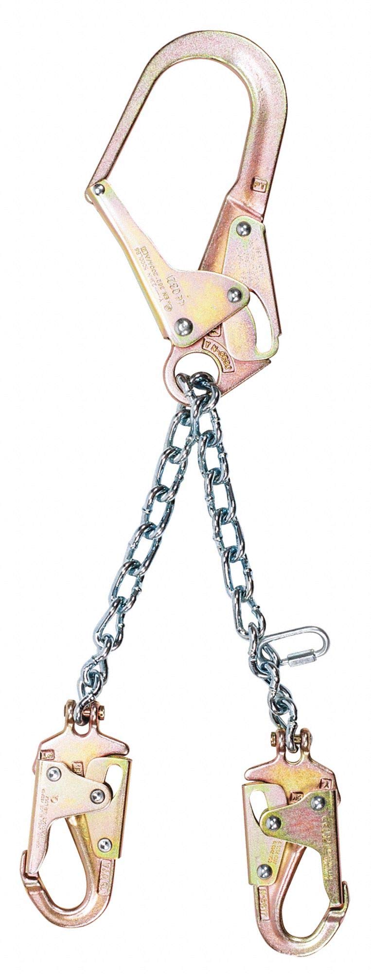 MSA Sicherheit 10107326 60,1 Kette Montage Zurückhaltung Schlüsselband mit 36 cl, Mehrzweckmesser, Stahl Karabiner Haken und (2) 36 C Stahl Snap Haken