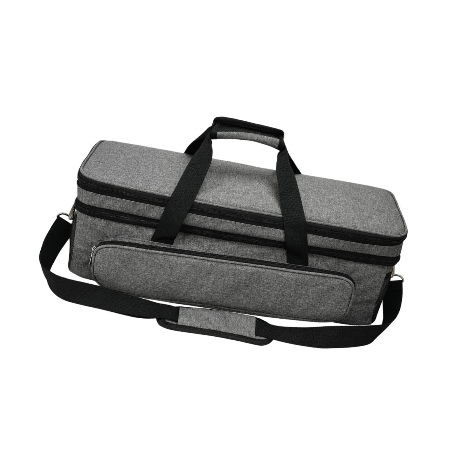 Tachiuwa Die Cut Machine Carrying Case for Cricut Tools with Adjustable Strap and Storage, Gray