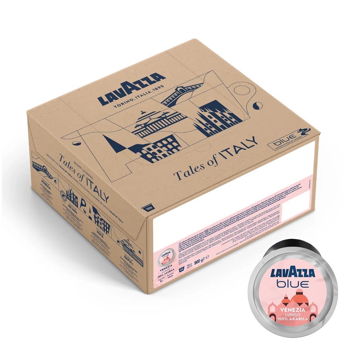 Lavazza Blue Venezia Lungo 100 Stk Kaffeekapseln, 100% Arabica