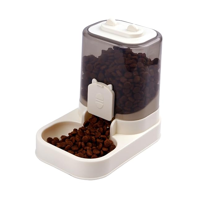 Bebedero Gato Automático Perro Comedero por Gravedad Dispensador de Comida Transparente para Gatos Perros…