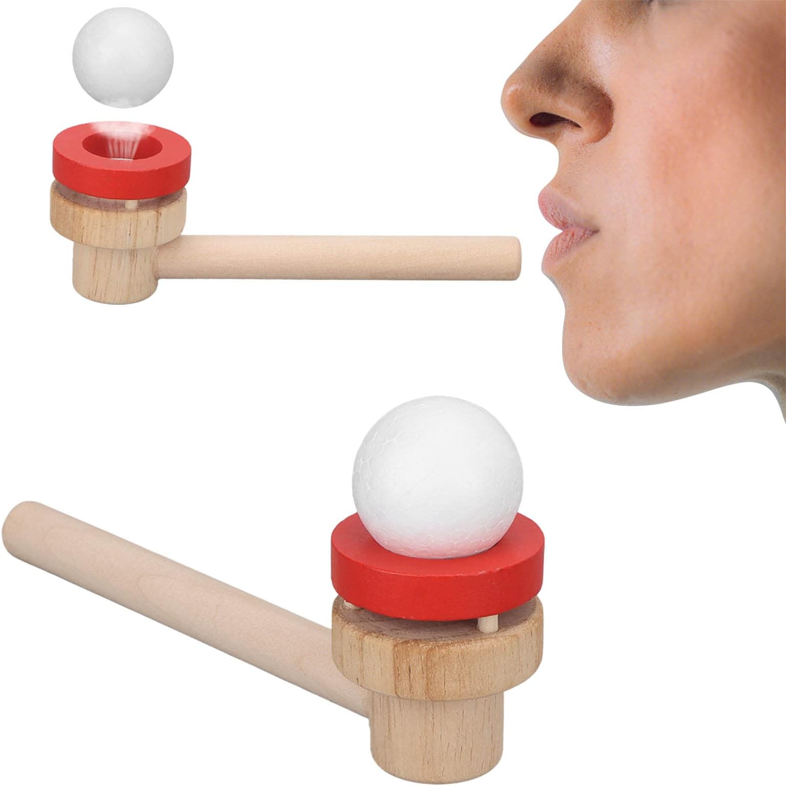 Brrnoo Lung Exerciser & Mucus Remover, Blowing Ball Breathing Exercise Suspension Learning Lung Capacity Training Device for Kids, Naturally Clear Mucus with The Breathing Exerciser Device