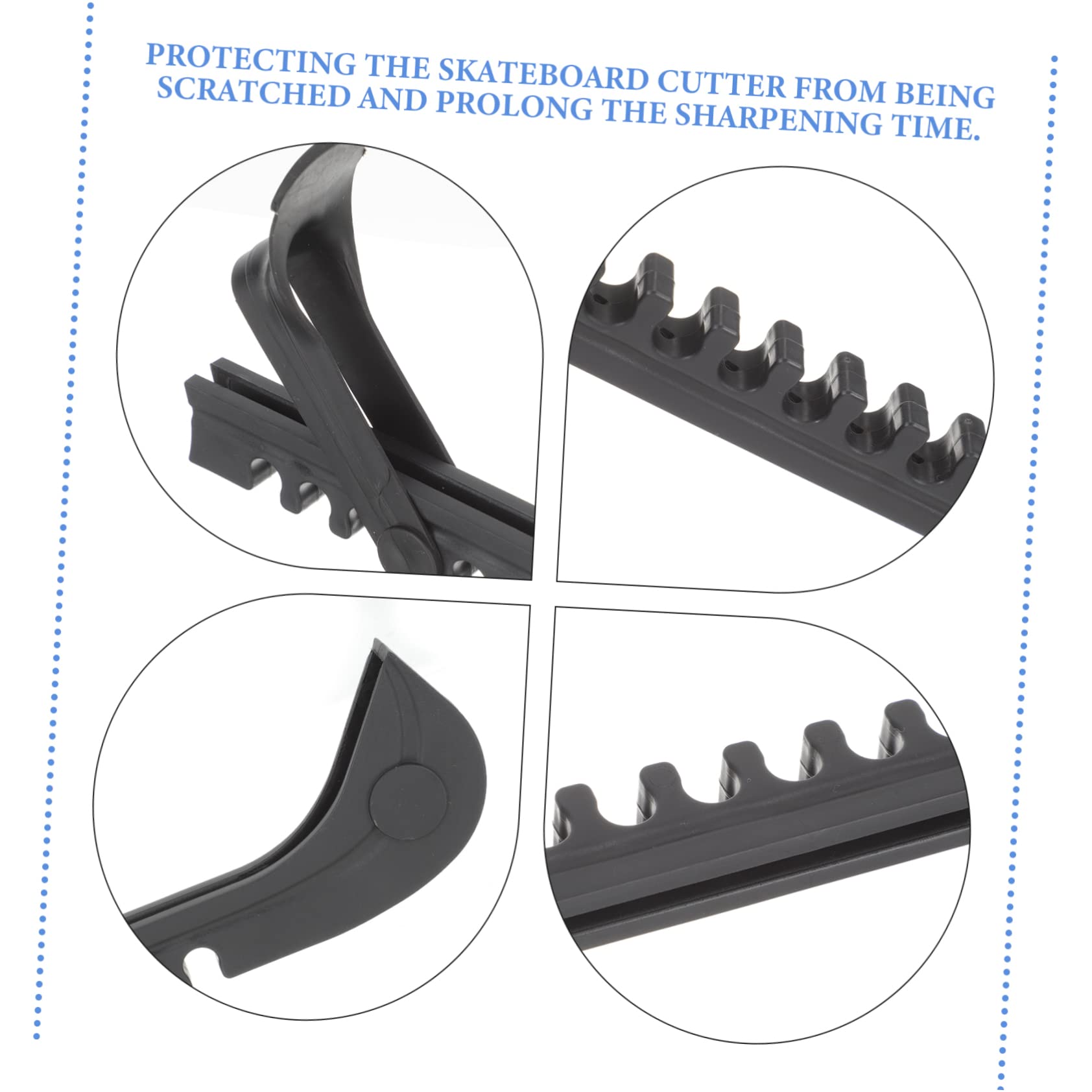 BESPORTBLE 3paires Couvre-Lames De Patinage Glace Pratique Et Résistante pour Patins à Glace pour Hockey Et Patinage Artistique Préserve Les Lames Et Facilite Le Transport