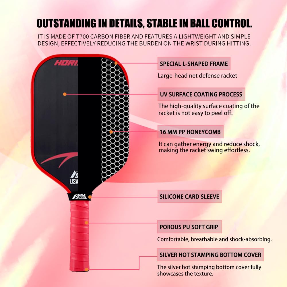 Amazon | Triple Ace ピックルボールパドル T-700 炭素繊維 高強度