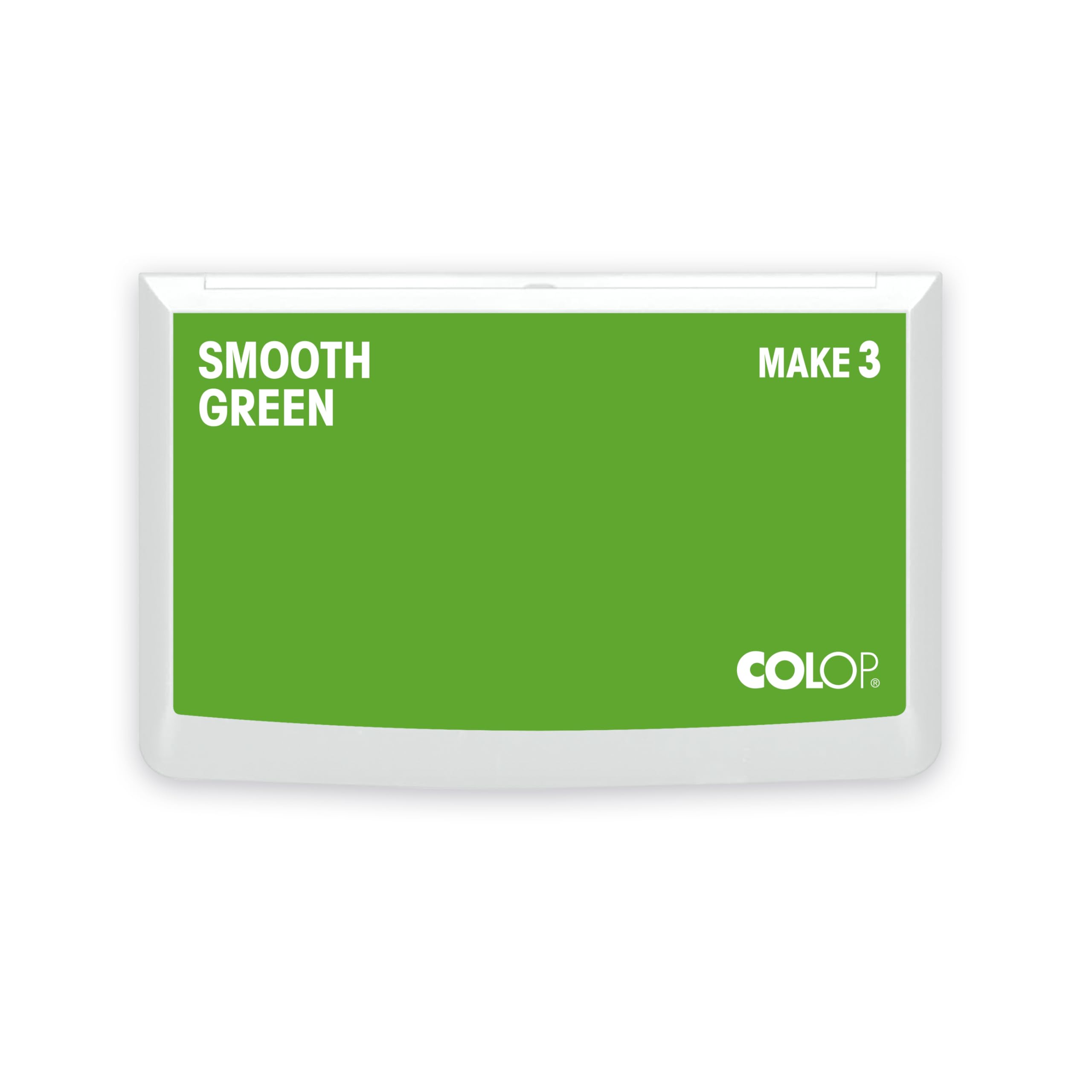 COLOP Make 3 Ink Pad Smooth Green 90 x 160 mm, Cushion for Traditional Hand Stamps and Creative Stamps