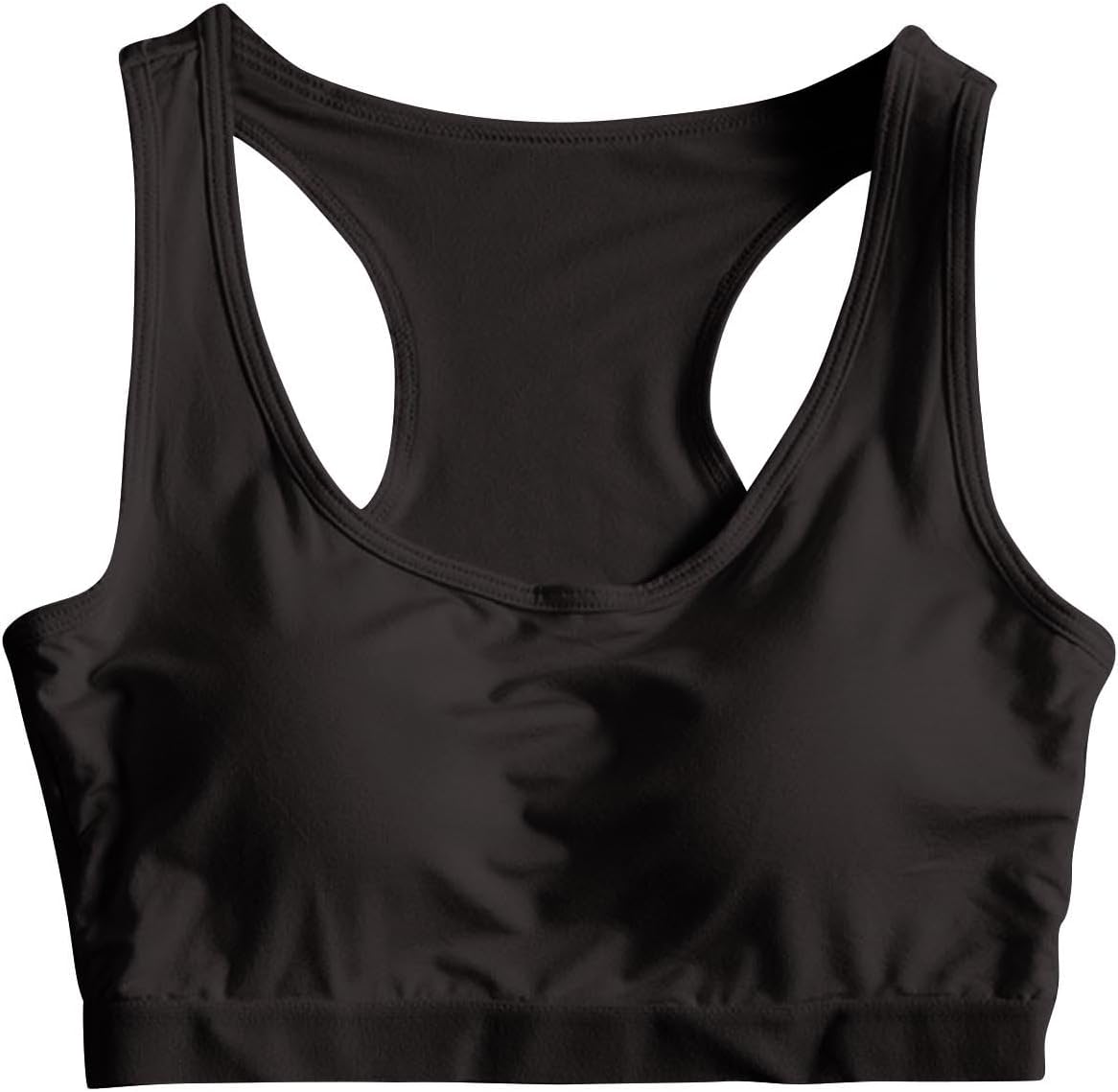 Women Wide Strap Bras Ladies Sports Bra Padded Racerback Tank Top Workout Yoga Bras Comfort Sports Bras Activewear