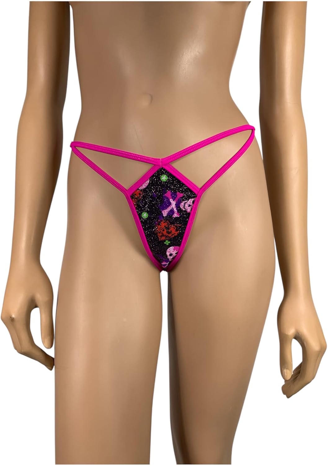 G-String Mini Bikini Thong Sparkle V-String Minimal Coverage Thong Panties Tanga Bragas Rave Outfits Spicy Lingerie Clubwear Strippewear Polewear Exotic Dancewear - Image 2