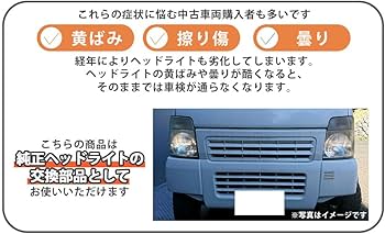 Amazon | キャリー DA63T スクラム DG63T ヘッドライト ヘッドランプ