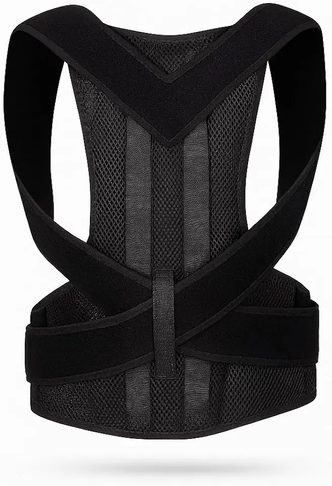 Cinta Lombar Ortopédica Reforçada com Hastes – Suporte para Coluna, Alívio de Dores nas Costas e Correção Postural – Tecido Respirável e Ajuste Personalizado