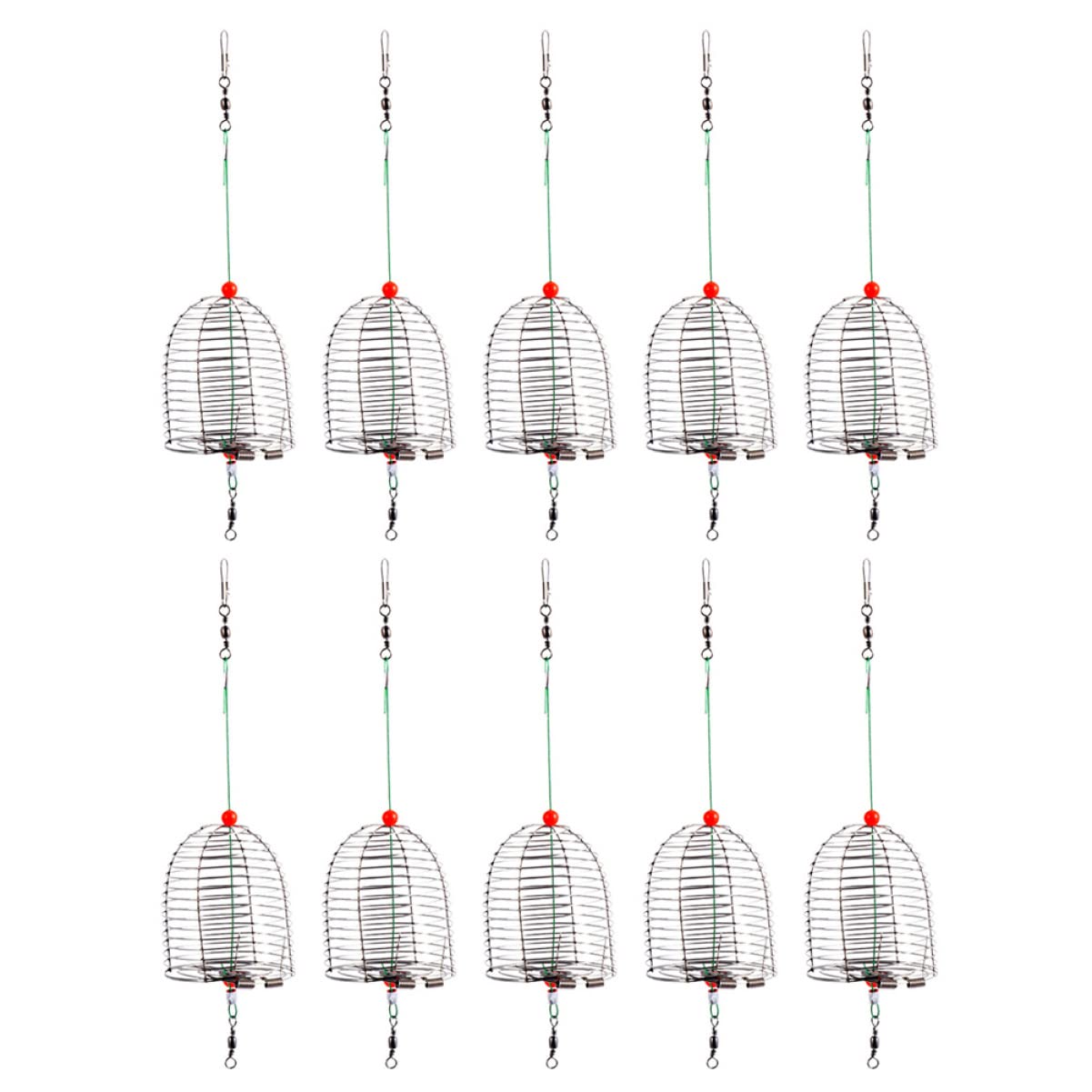 30stücke Edelstahl Bait Cage Für Karpfenangeln Robuster Futterkorb Für Effektives Angeln Langlebige Konstruktion Einfaches Bait-Management Perfektes Zubehör Für Angelfans