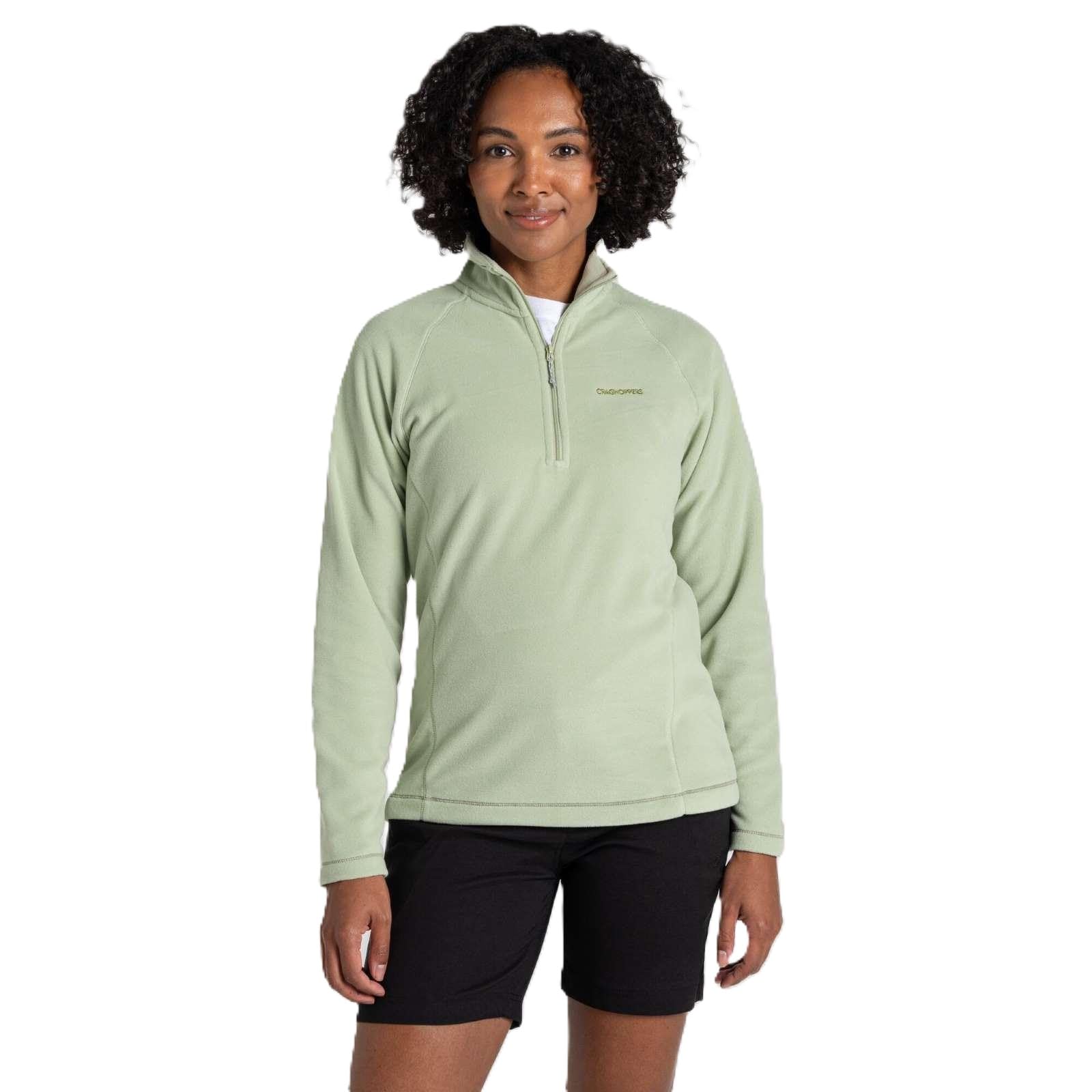Craghoppers Womens Miska Vi Half Zip Fleece, Green, 20 EU