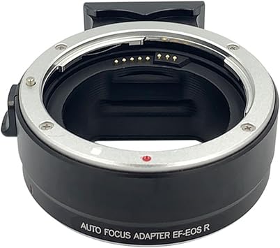 Lens Mount Adapter EF-EOS R, Autofocus Lens Converter, All-Metal Construction, Lens Mount Converter for Canon EF/EF-S Lens to EOS R, RP, R100, R50, R5C, R3, R6, R5 Camera Black