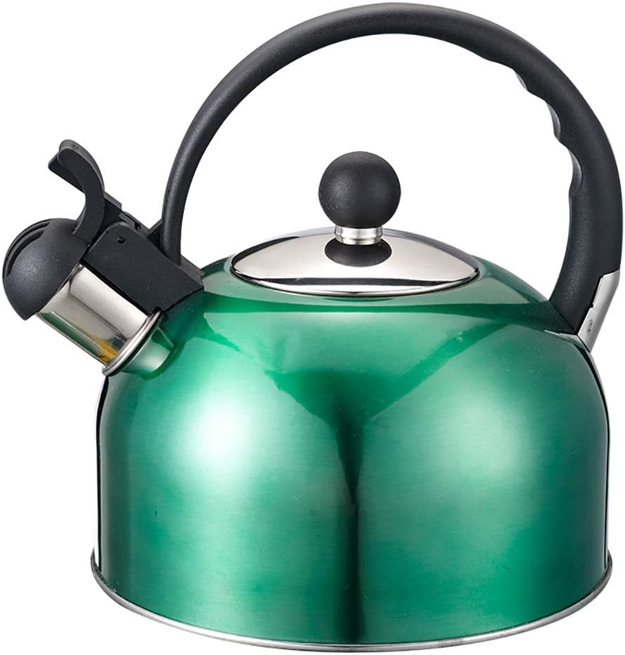 Whistling Tea Kettle Tea Kettle Stovetop 304 Stainless Steel 2L Camping Home Whistle Teapot Cooking Tools Kitchen Teapots