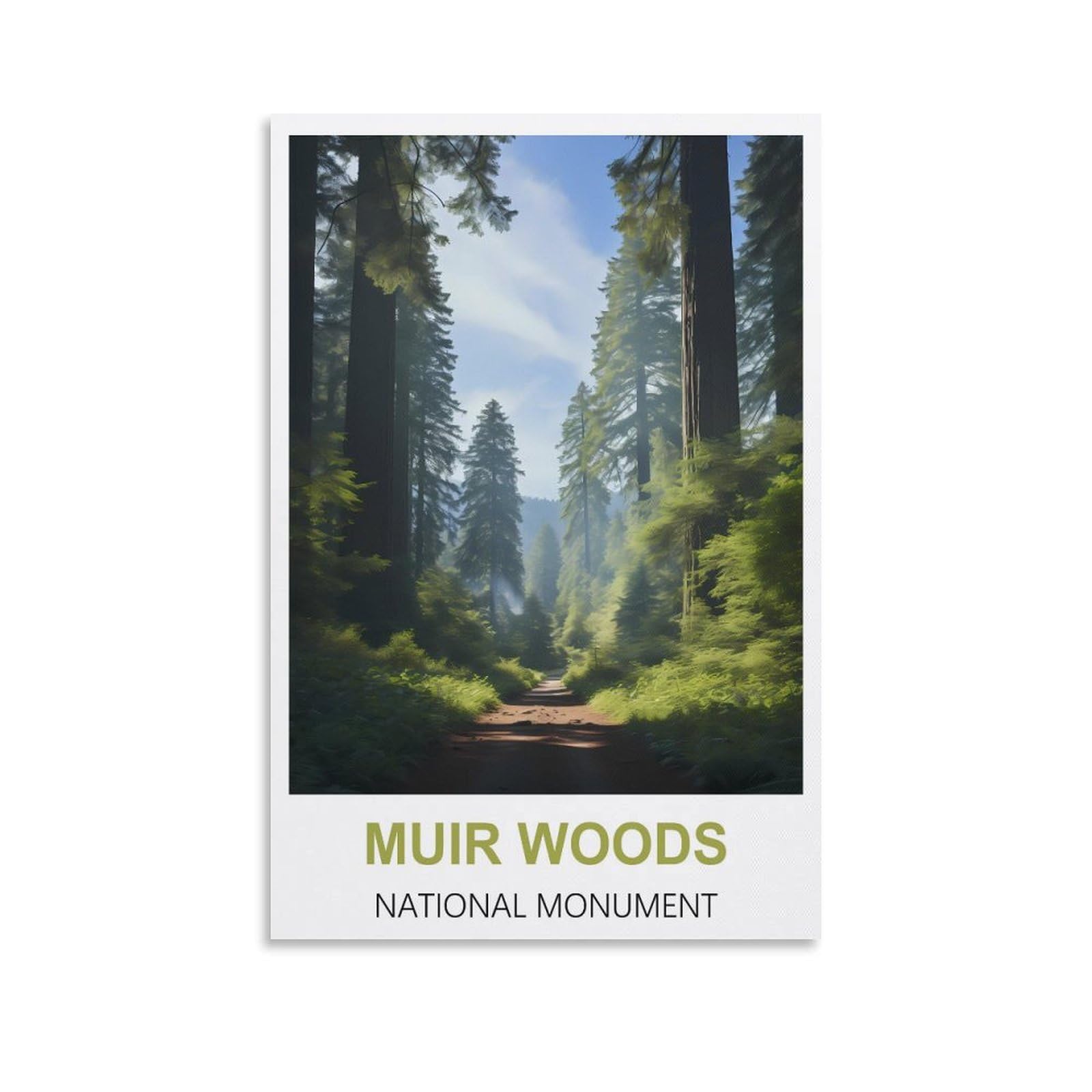 Metal Tin Sign Muir Woods National Monuments Vintage Retro Man Cave Bar Pub Shed Novelty Gift Tin Wall Décor Metal Sign 30x40cm