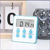 MRShopping Digital Student Exam Table Stopwatch with Alarm 24 Countdown Hours - 2 Alarm Tiers (BLUE)