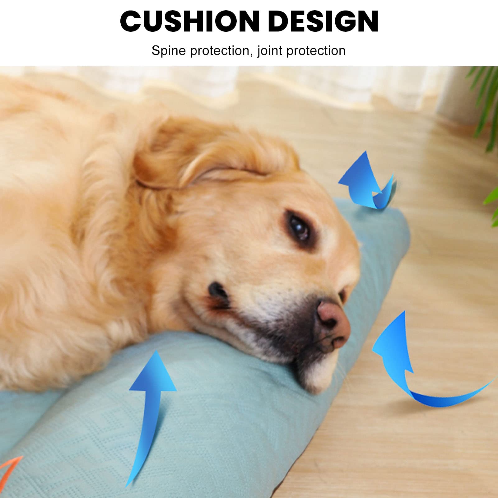 plplaaoo Haustierbettmatte, weich, hautfreundlich, rutschfest, waschbar, Hundebox-Unterlage für Katzen, Welpen, tragbare Schlafmatte für Haustierkisten, Autos, Sofas, Möbel (XL)