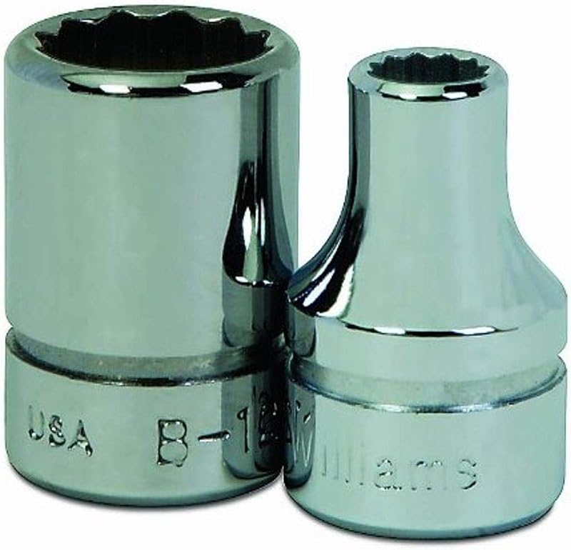 Soquete Avulso Williams JHWB-1216 com Encaixe Quadrado de 12,7 mm e Perfil Raso, 12 Pontos