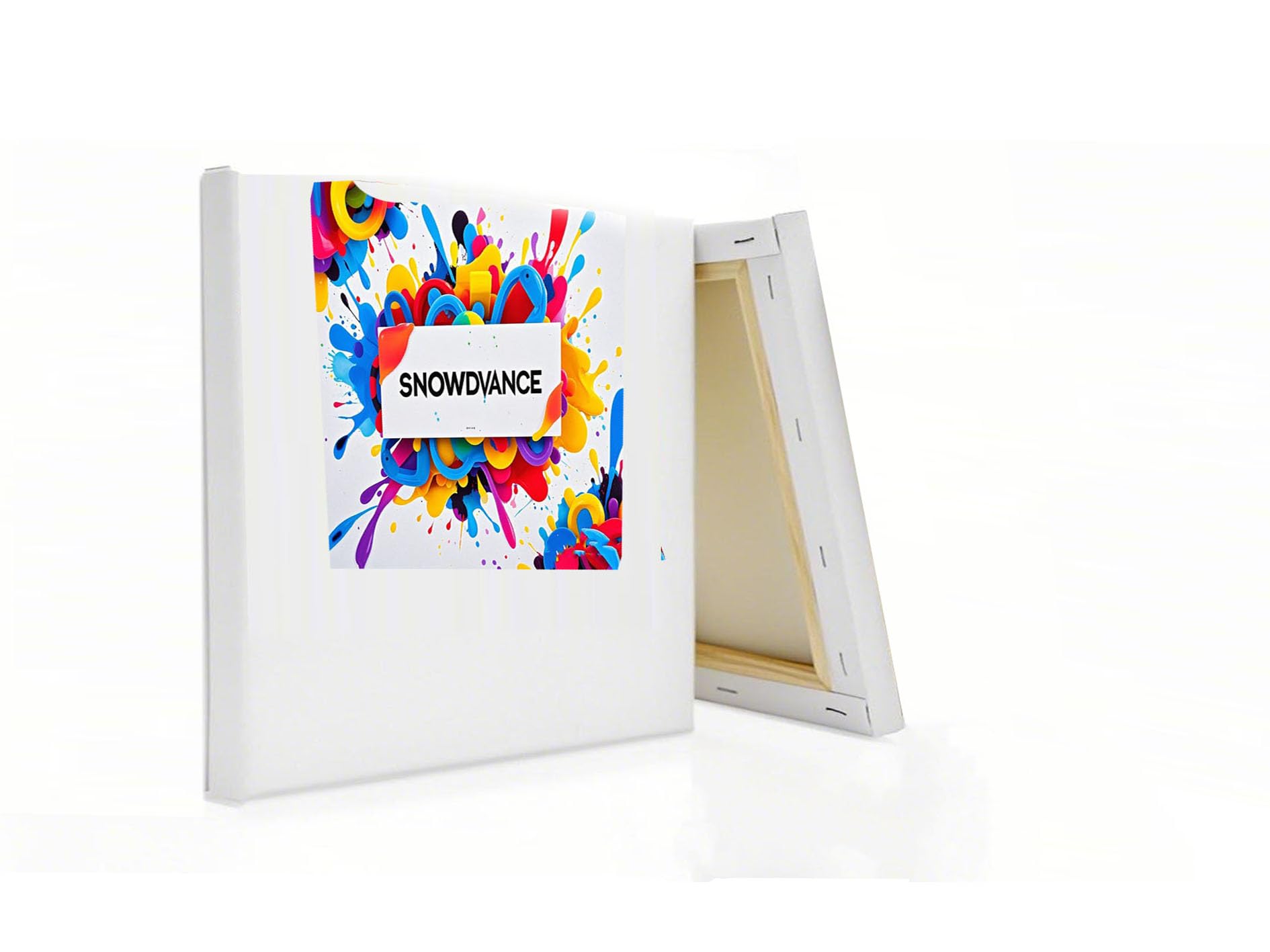 SNOWDVANCE - Lienzos Preestirados para Pintar 50 x 50 cm - Set de 2 pc - 100% Algodón - Bastidor de Madera - Sin Ácidos - Para Óleo, Acrílico y Acuarela
