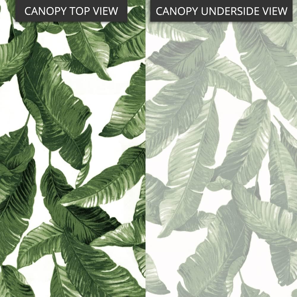 Garden Winds Signature Series 10 x 10 Two-Tiered Replacement Gazebo Canopy Top Cover - Palm