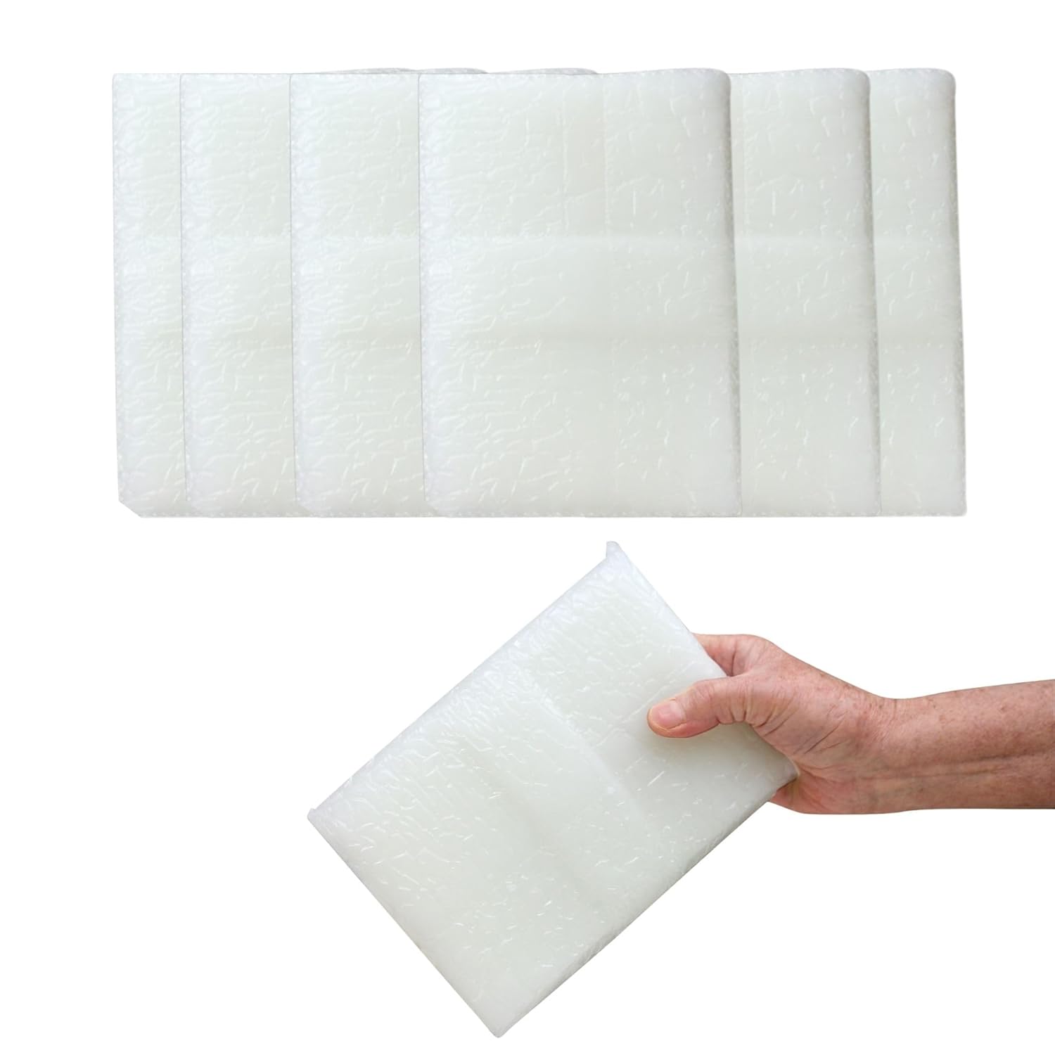 Performa Paraffin Wax Refill, Unscented 1 Pound Blocks, Case of 6, Medical Grade Wax for Hands & Feet, Quick-Melting Formula for Paraffin Bath, Clean & Skin-Safe Spa Refill