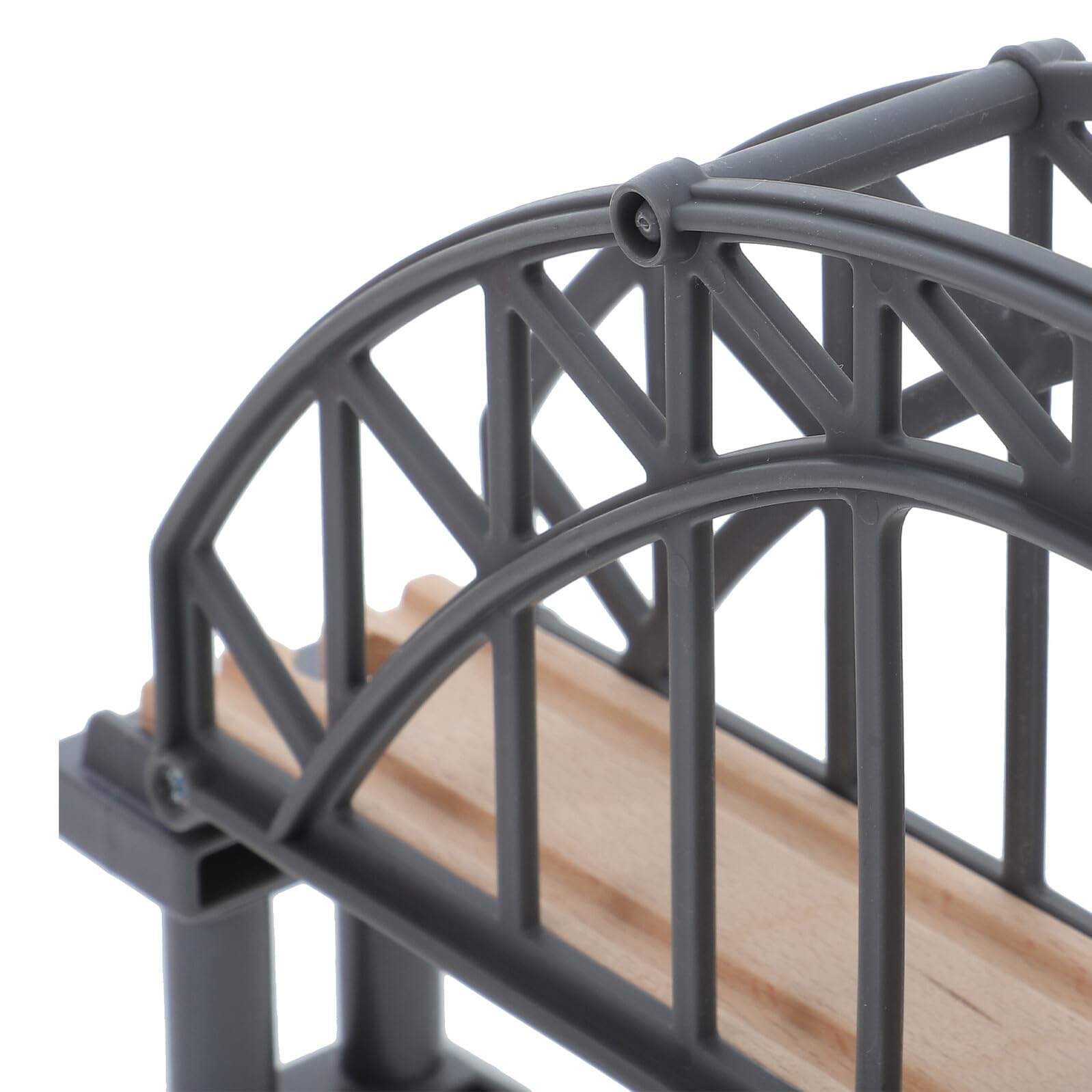 Accesorios para Vías de Tren de Madera para Niños 2 Piezas Puente