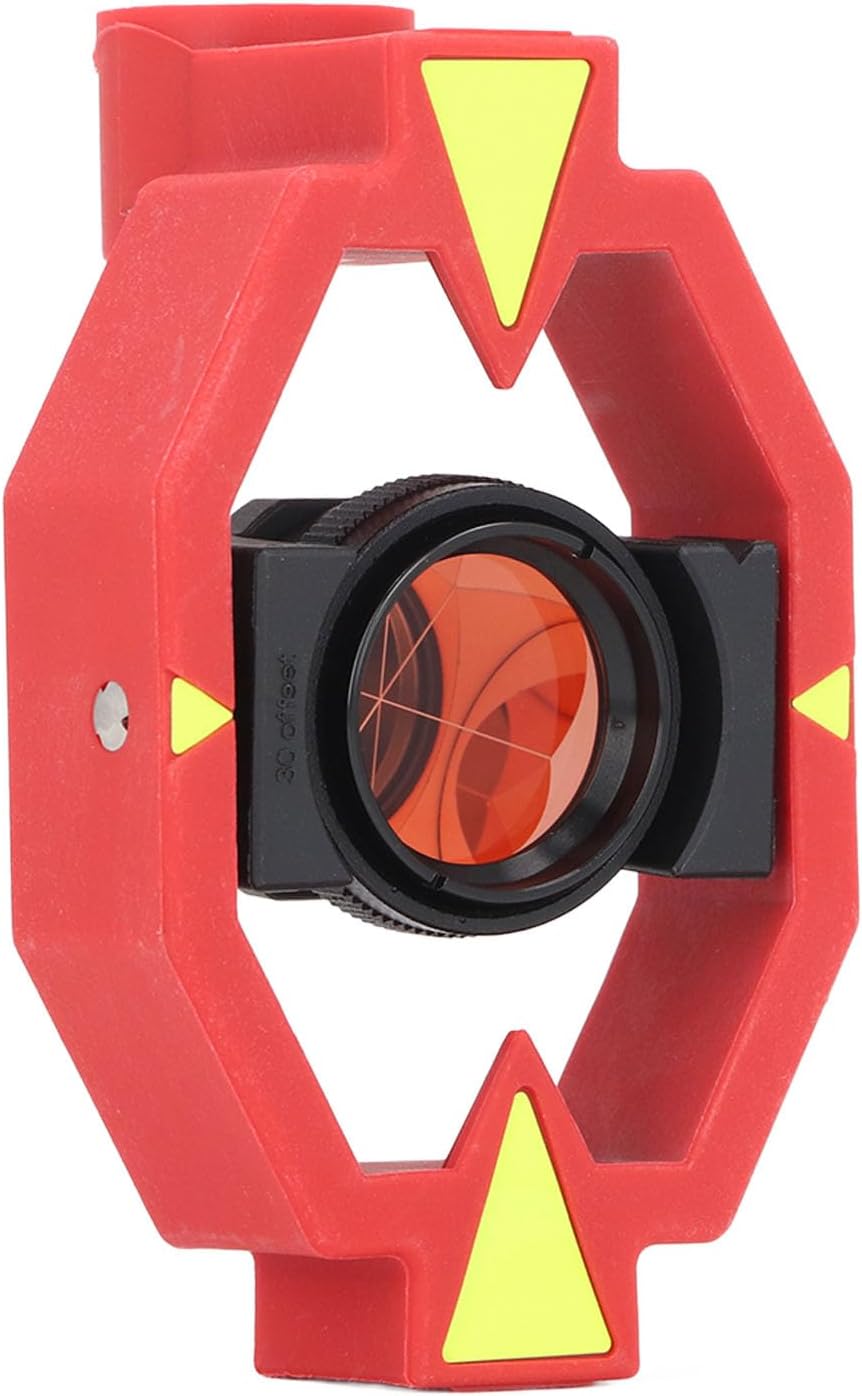Total Station Total Station Prism, Surveying Prism K9 Optical Glass and ABS -30mm, Compact and Portable Mini for Tunnel Surveying