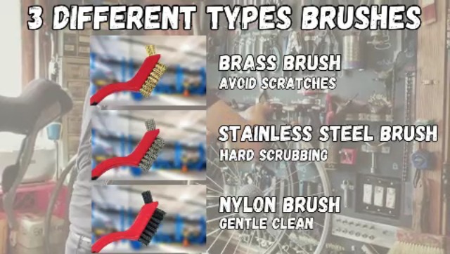 Image of Mini Wire Brush Set, Rust Paint Metal Cleaner Scratch Brushes, Cleaning Welding Slag and Rust Scrubber, Handy Steel /Nylon /Brass Brush Scrub Set for Cleaning Paint /Rust /Dirt (6PCS)