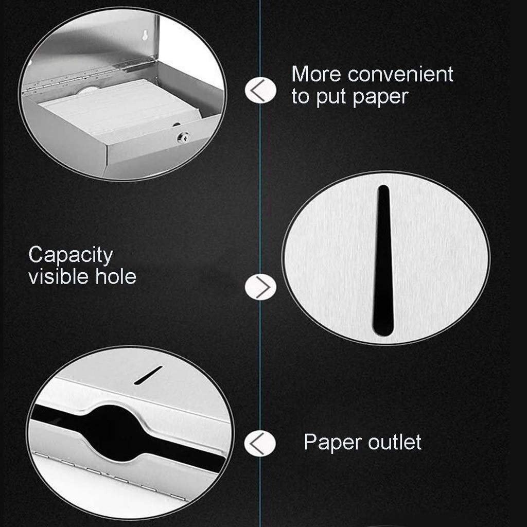 soporte de papel higiénico Dispensador de papel higiénico del dispensador de toalla de papel Dispensador de papel higiénico con almacenamiento Dispensador de rollo de inodoro a prueba de agua 11.2x10.