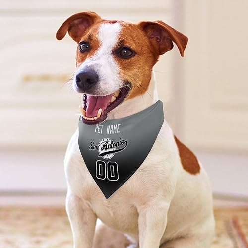 Miniatura 127 de Bandana personalizada para perro de baloncesto para perro, bufanda para mascotas, color del equipo con nombre y número de nombre, regalos