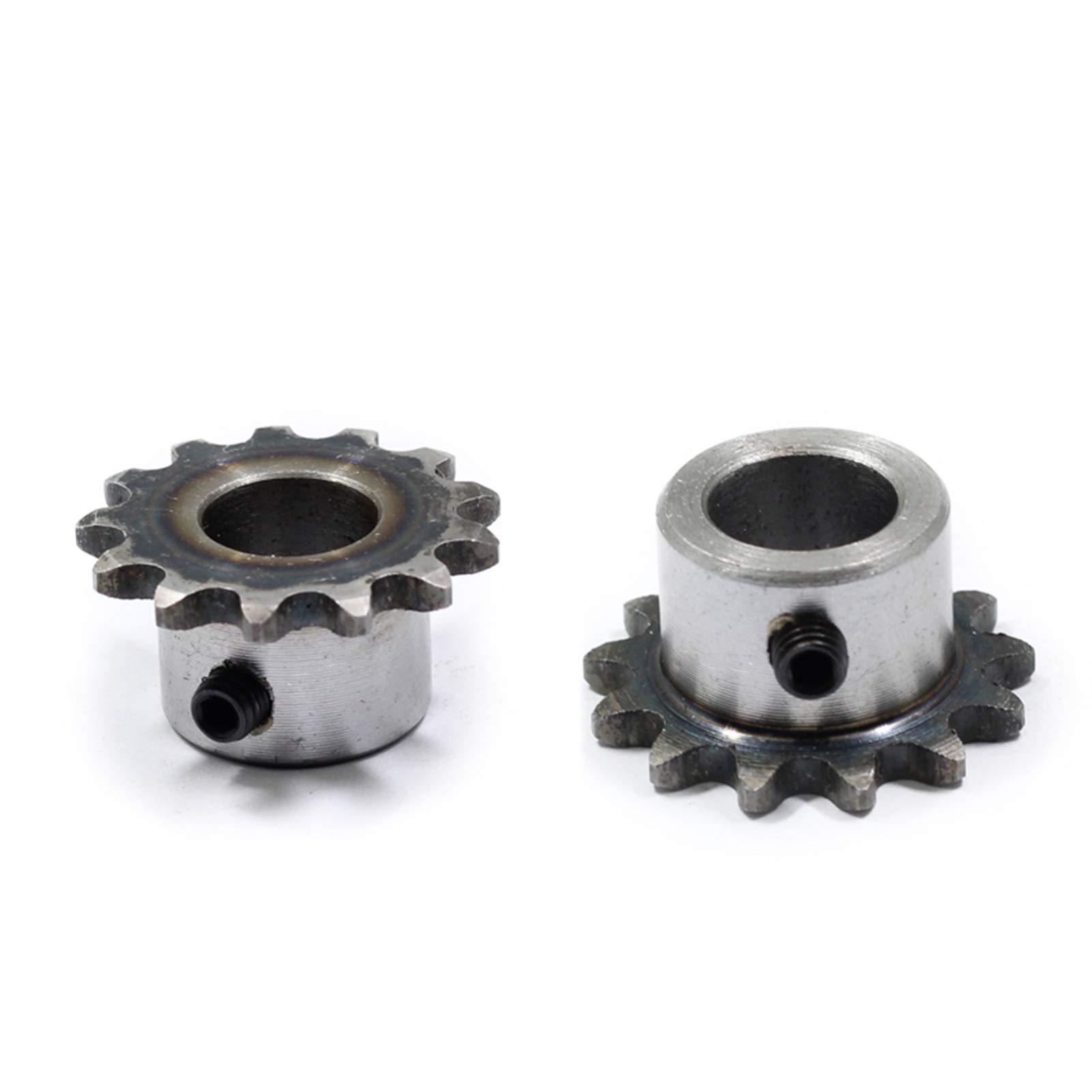 Pignone In Acciaio 04C 16 Denti - Foro 12mm Per Motori, Ruote Da Tavolo - Foto 3