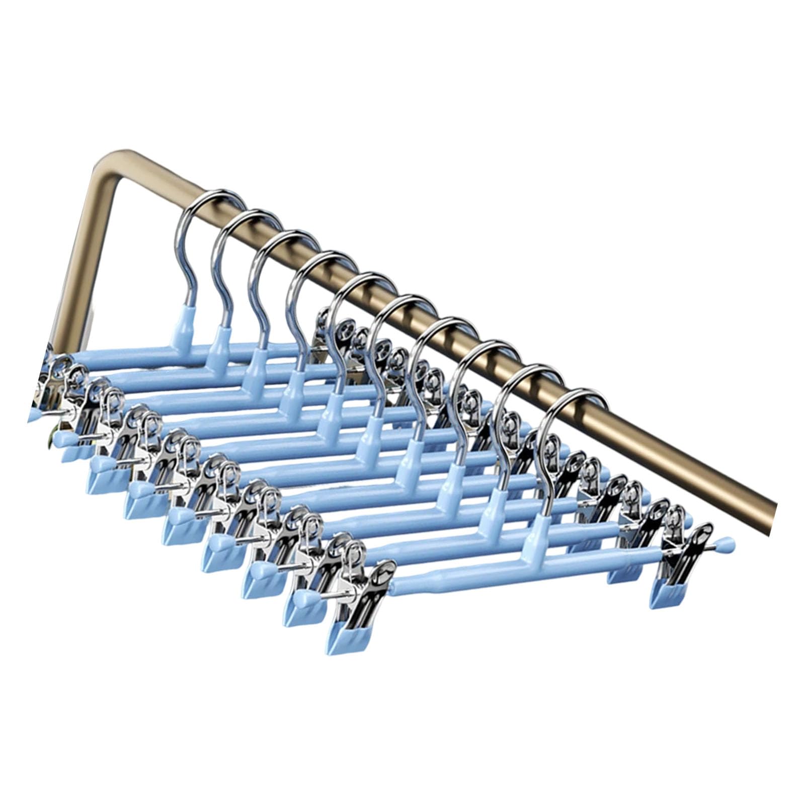 Nonslip Thickened Adjustable Stainless Steel Pants Hangers Multipurpose Clothes Hook for Home Laundry Organization Nonslip Pants Hanger