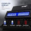 Cargador de baterías AA AAA, cargador universal inteligente de 22 bahías con pantalla LCD | Cargador de baterías 9V, para equipos de trabajo, hogar, karaoke, departamento de seguridad, equipo de patrulla, garantía de 2 años 5
