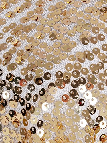 Anna-Kaci Womens Short Sleeve One Shoulder Sexy Sequin Top Blouse, Gold, X-Large #TOP4