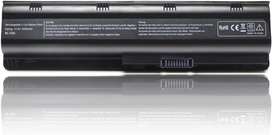 593553-001 Laptop Battery for HP Pavilion G7 Series g7-1070us g7-1075dx g7-1150us g7-1167dx g7-1219wm g7-1257dx g7-1260us g7-1310us g7-1320dx g7-1329wm g7-1338dx g7-1365dx g7-2269wm[10.8V 5200mAh]