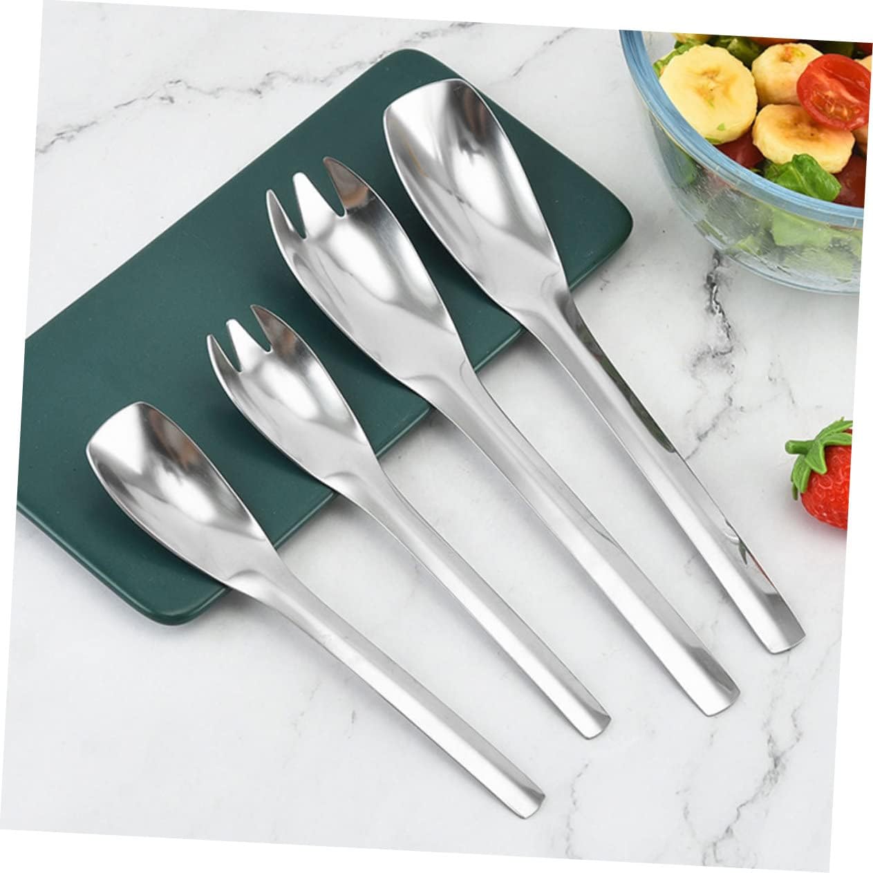Stainless Steel Salad Spoon Simple Kitchen Server