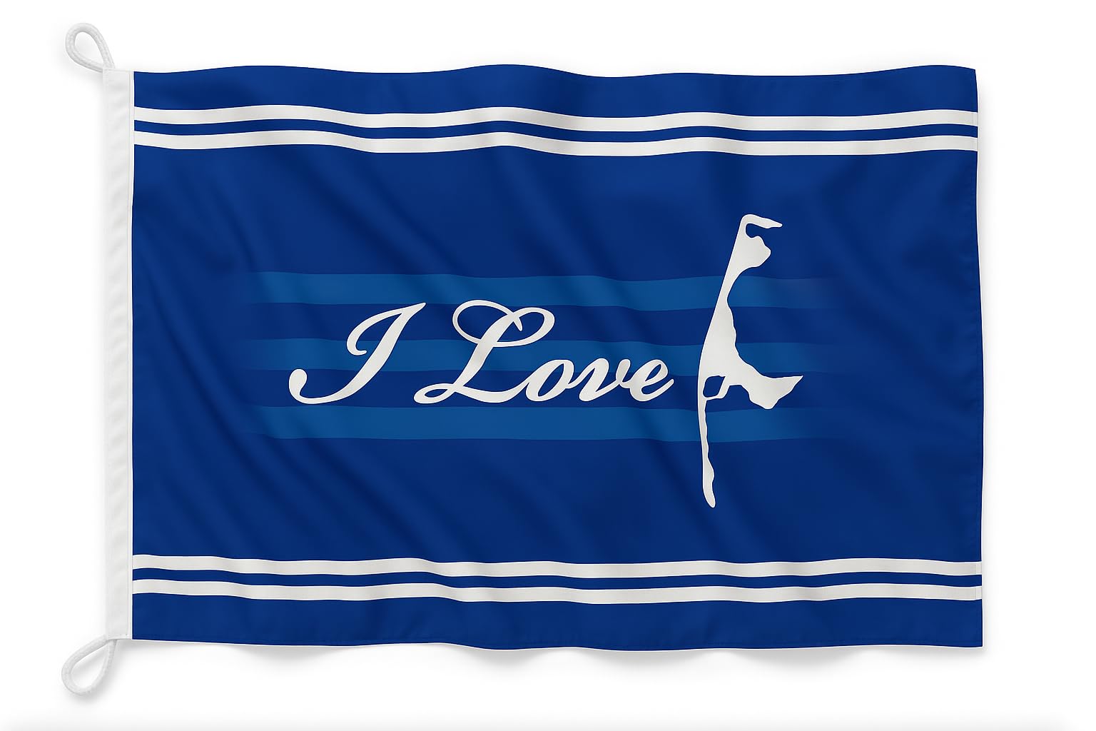 Drapeau I Love Sylt 335x200 cm la déclaration d'amour à l'île de vos vacances