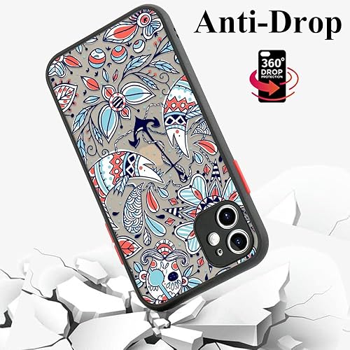 Miniatura 4 de Funda de teléfono floral esmerilada para Xiaomi Poco X3 Pro F3 Redmi Note 11 10 9 8 7 9s 10s Mi 11 Lite 5G NE 11T M3 X3 NFC cubierta mate del