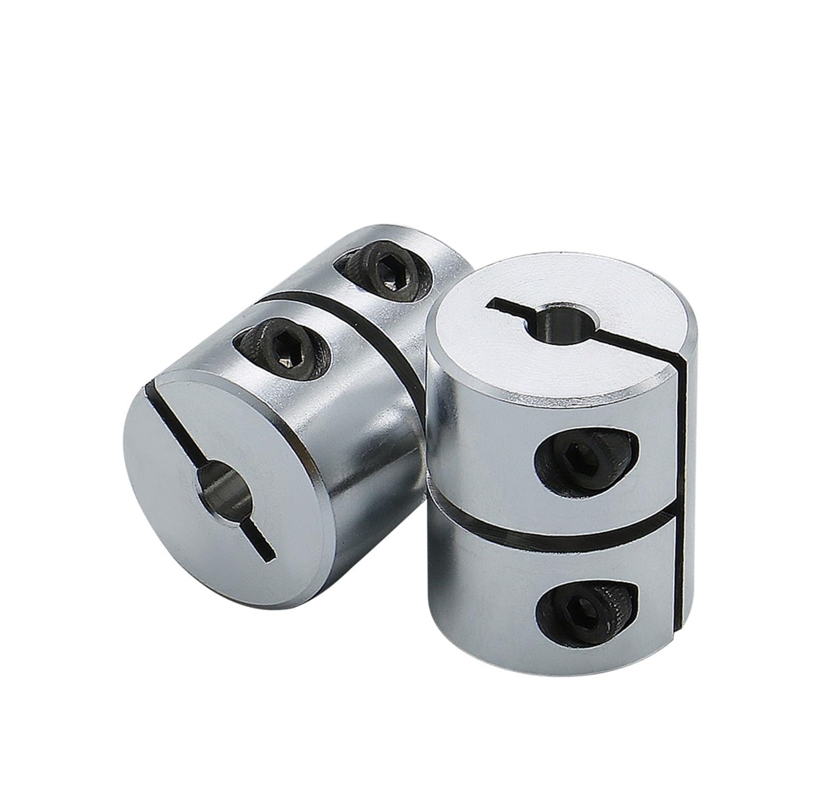 Rigid coupling,Stainless steel rigid coupling 1pcs D20L25 3D Printer Lead Screw Rigid Shaft Coupler Clamp Stepper Servo Motor Coupling(D20L25-6.35X8)