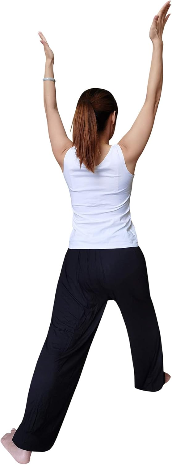 Hoerev Men's Super Soft Modal Yoga Pants Lightweight, Loose Fit with Pockets - Image 5